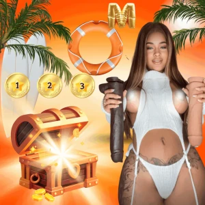 Treasure game do you dare to open my chest every coin you take out