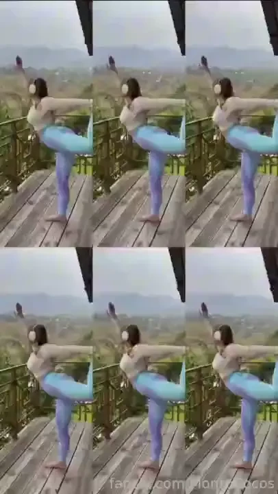 Sport yoga nature boobs ass humps blonde beautyblonde 