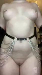 Trying on my new shiny gloves which a lovely subscriber bought for me