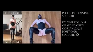 Housework with my new co-trainee fiona some slave position training