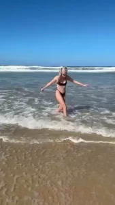 Dancing in the water bliss fansly outdoor bdsm aussie blonde petite