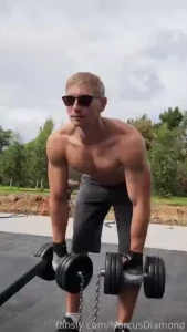Working out outside like it