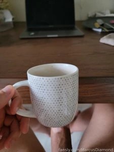 My day starts with a mug of coffee and your