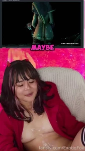 Just a cute little cum covered slut watching aliens having sex with