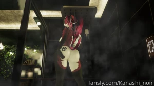 How bout a little under tail action in the shower 3c fyp furry vtuber part 1