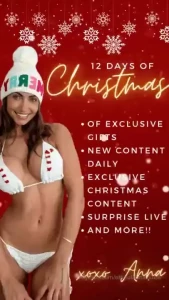 Surprise 12 days of christmas with anna starts now i couldn t be more