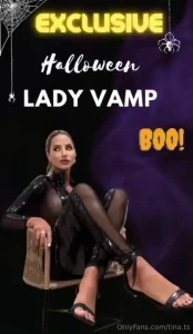 Unveiling the exclusive halloween transformation - lady vamp is back