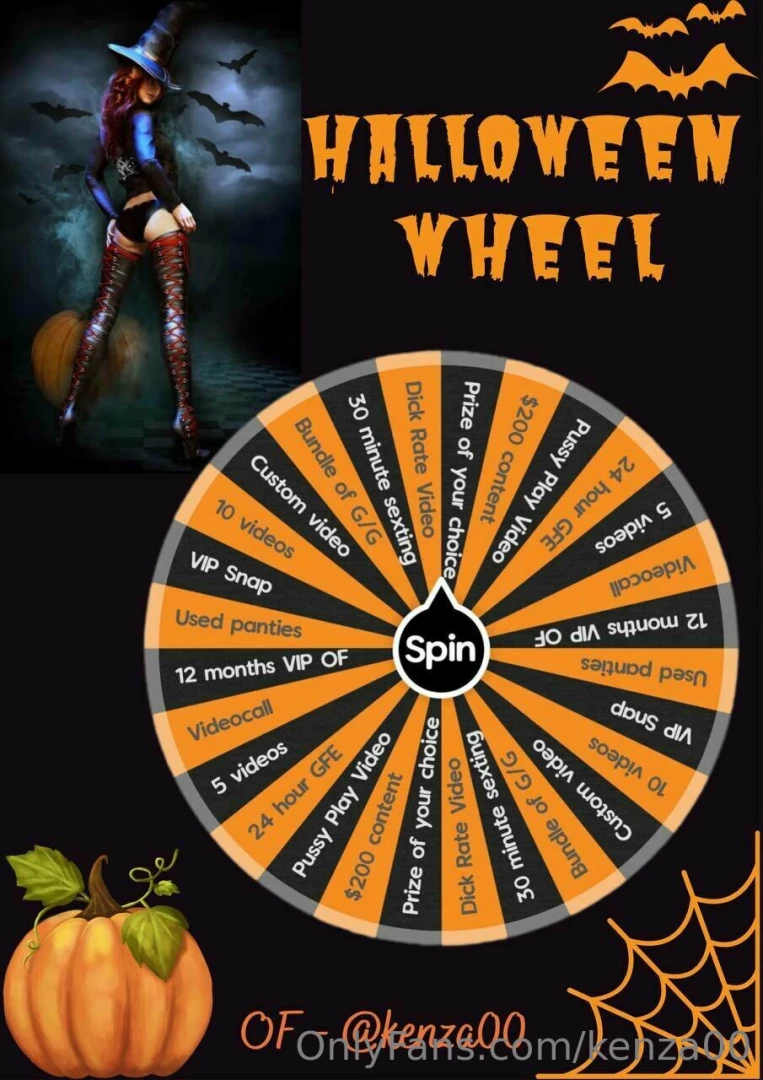 Introducing my halloween wheel brand new prizes worth up to 500 let s 