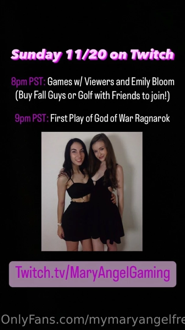 Twitch tv maryangelgaming with theemilybloom 