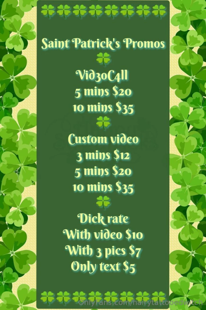 Saint patrick s promos vid3oc4ll - 5 mins 20 usually 35 - 10 mins 35 