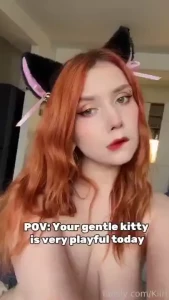 Wanna play redhead fyp catgirl neko cuteface paleskin altgirl ginger