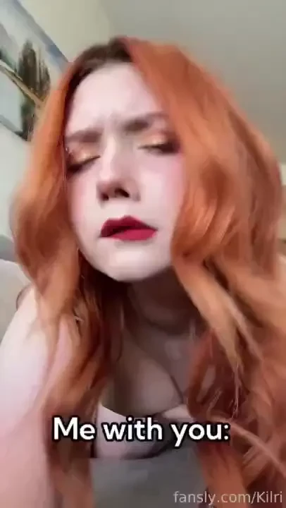 With you better for me hehe curvy boobs redhaired girlfriend tiktok 