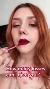 Can i kiss you today redhead ginger kisses redlipstick redlips