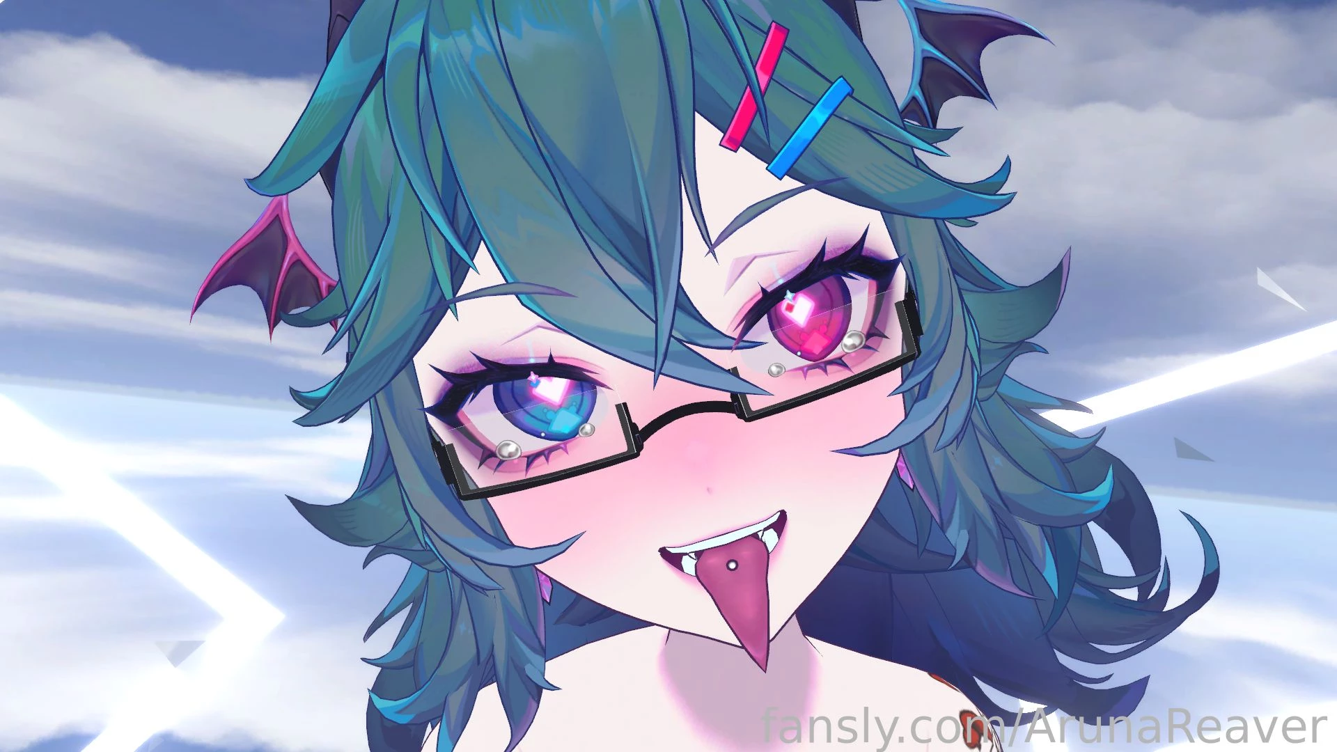 Hi how is your night going puppy lewdtuber demon tattoos vrchat boobs part 2 