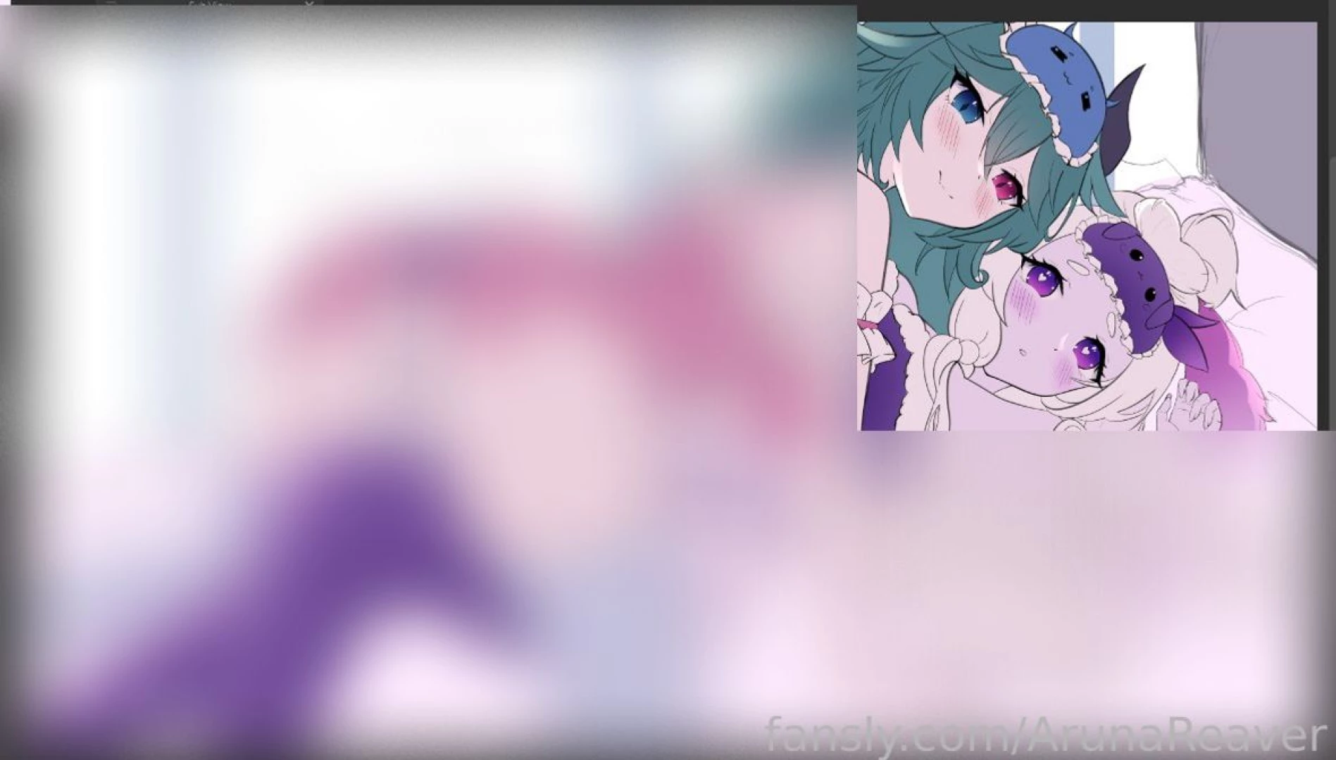 Aru x moopy wip its coming out so freaking cute ahhhhh vtuber 