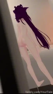 Spying on your tale taking a bath asmr vrchat vr cute vtuber vrc