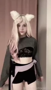 Nyan petite teen pale kitten catgirl neko fyp