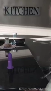 Squirting and riding on my kitchen countertops