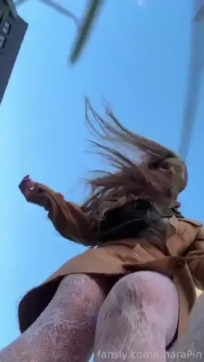 It was super windy today so i had to wear a coat oh shoot dropped my 