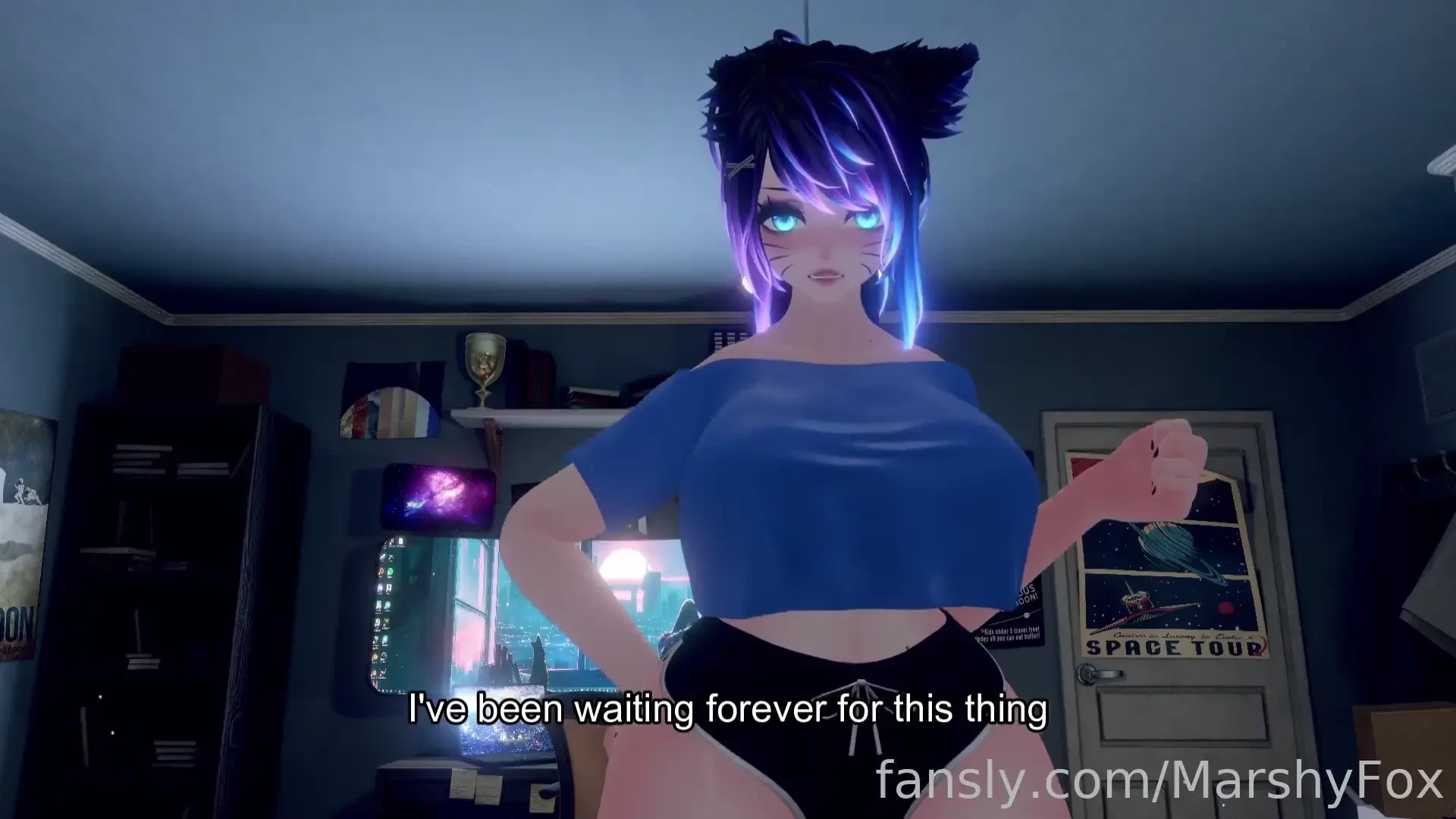 A special package comes in containing a magical dildo little does 