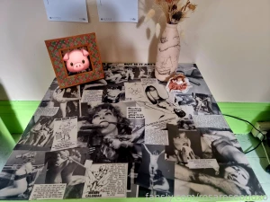 What do you think of my table this started out as a plain light wood part 1