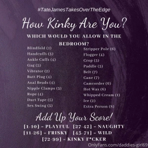 What s your score i m game for everything but the cane and iv done