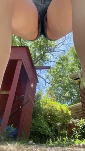 I was waiting for my neighbor to go inside but that time never came so