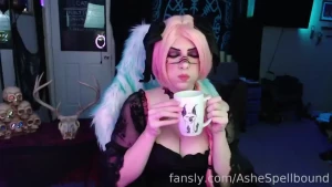 Drinking from my new mug fyp