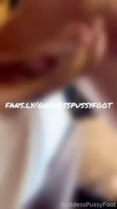 Foot job 2 slave has been such a good boy i let him fuck this foot 