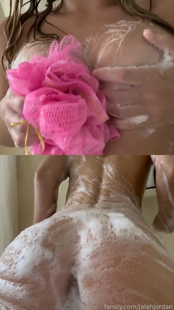 Riding big pink dildo in shower got soapy for you as i get ready to 