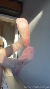 You wanna play with my feet look at my cute socks this gift is for you