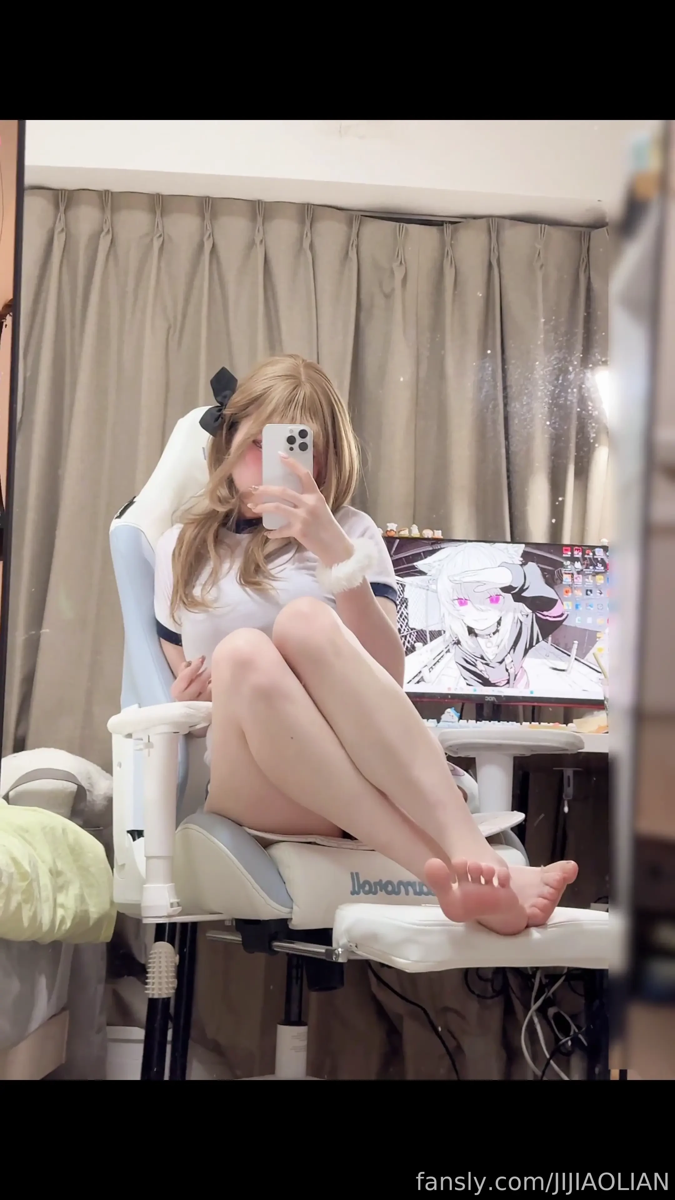 Asian asiangirl footjob masturbate part 4 