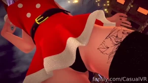 A short booty tease vr vtuber lewdtuber catgirl xmas christmas
