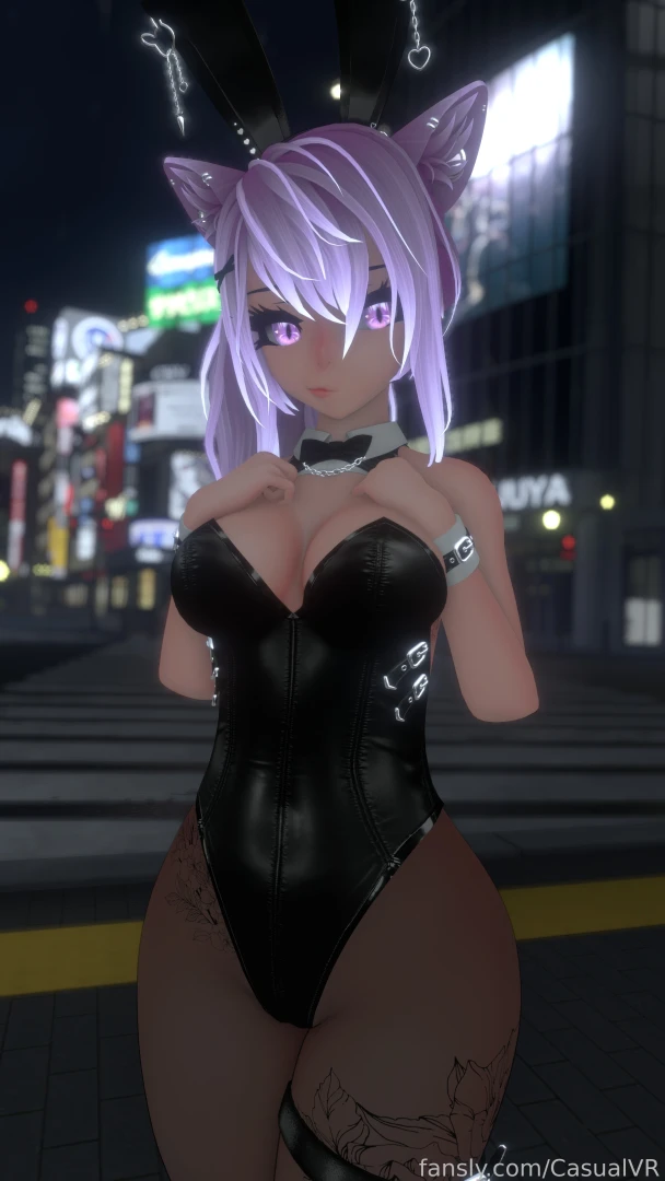 Wanna help me cross the street vr vtuber lewdtuber catgirl bunnysuit part 3 