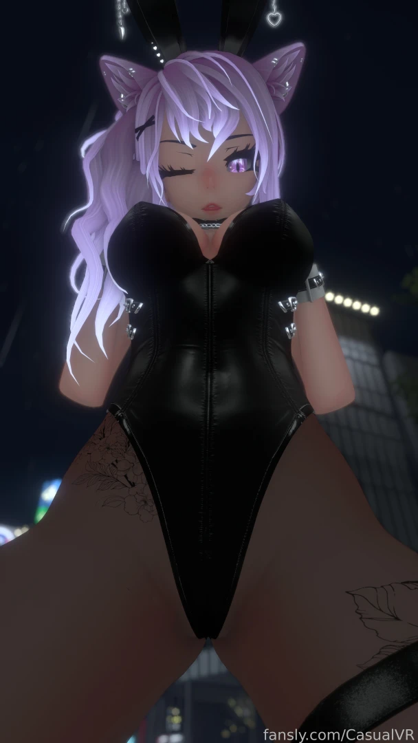 Wanna help me cross the street vr vtuber lewdtuber catgirl bunnysuit part 13 
