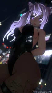 Wanna help me cross the street vr vtuber lewdtuber catgirl bunnysuit part 22