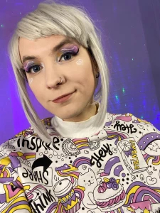 Play with me nonbinary cosplay cute nsfw stockings boobs pussy ass fyp part 4