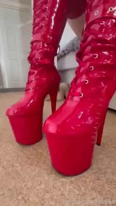These boots were made for a slut like me to wear 