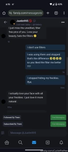 This is the shit i don t like on my page do not talk about shit you