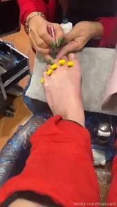 I went to get a pedicure today as a christmas gift to myself with the