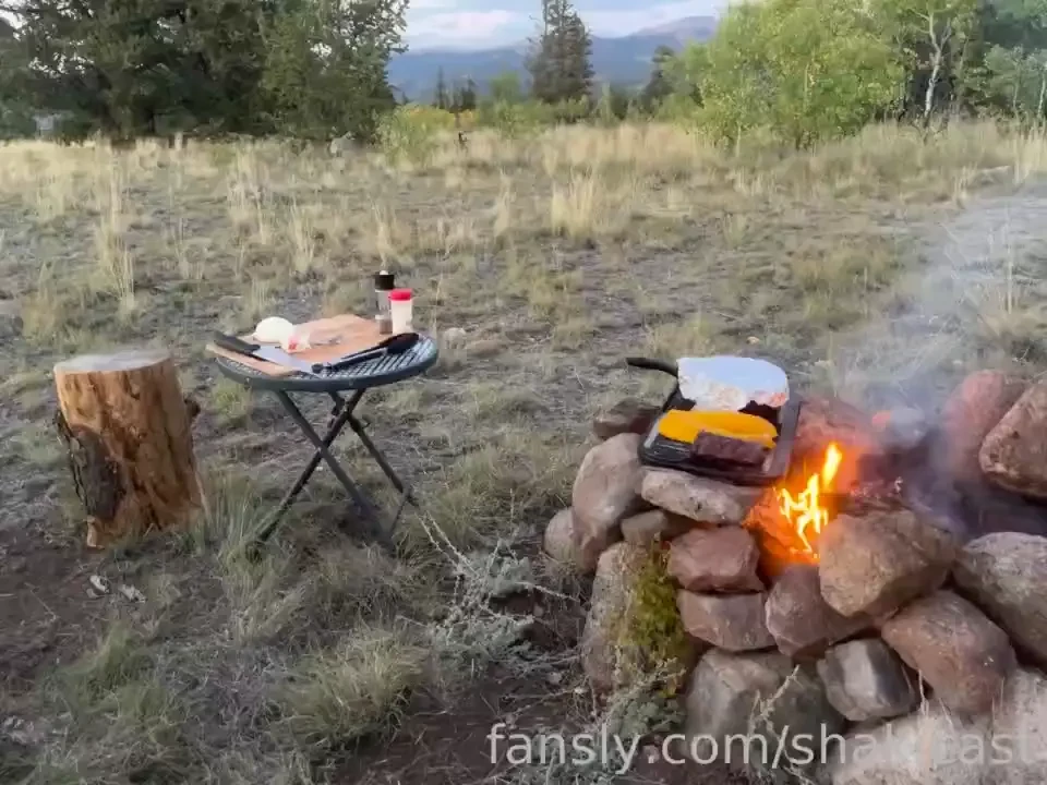 Backcountry cooking in a high country sunset would you eat me out part 4 