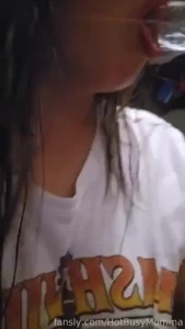 Little tease with my clear dildo tease milf amateur longhair brunette