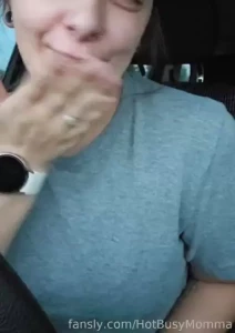Sitting in the parking lot at working thinking of you flash boobs tits