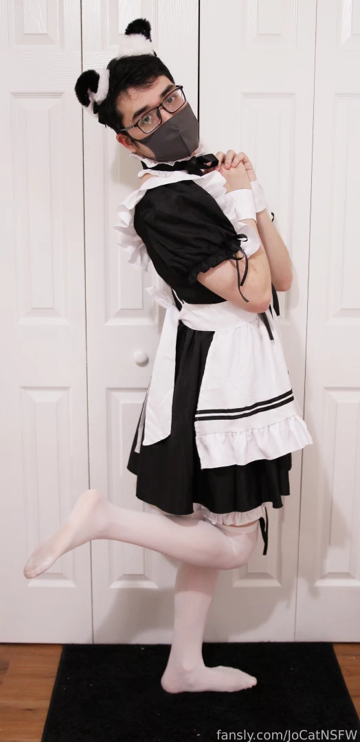 Catboy wears a maid outfit in other news water is wet catboy malesub part 6 