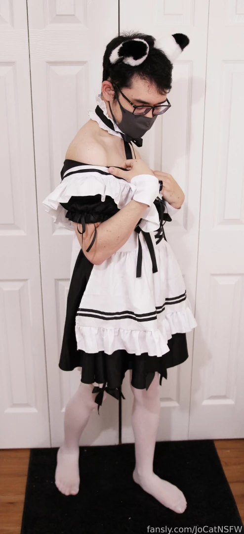 Catboy wears a maid outfit in other news water is wet catboy malesub part 5 