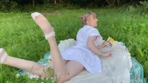 Teasing you while we are relaxing in nature