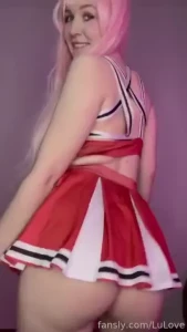 Cosplay anime uwu babygirl cheerleader uniform student bigass pawg fyp