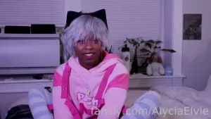 I lost a bet to my bro he wished he won afterwards fyp ebony femboy