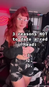 Valid reasons right redhead gymgirl goth glasses femdom fyp thicc