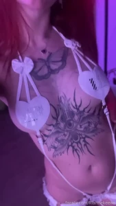 Ready to seduce god in this fit goth egirl redhead blacklips emo